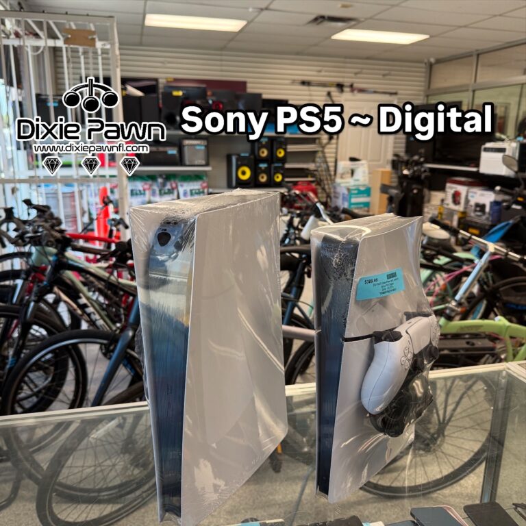 PS5 Digital Edition available now at Dixie Pawn – Your neighborhood pawn shop in Hollywood, FL